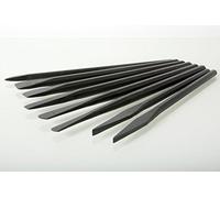8 Piece Stone Carving Point, Flat & Bullnose Chisel Set