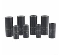 8-Piece Tap Socket Set 1/4 Inch to 3/8 Inch Socket Adapter Double Head Square Tap Socket for Thread Repair Automotive & Home Use
