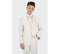 8 Piece Textured Formal Slim Fit Suit Set SIRRI Ivory 12 Years