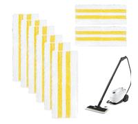 8-Piece Universal Floor Cloth Set, Microfibre Replacement Cover Set for Kärcher EasyFix Series SC1, SC2, SC3, SC4, SC5, High Quality Floor Cloth Accessories with System