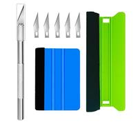 8-Piece Vinyl Wrap Tool Kit - Professional Window Tint Film & Car Vinyl Wrap Tools with 21cm Squeegee, Trimmer & 10 Felt Tools - Perfect for Glass Film, Wallpaper, DIY Crafts