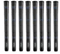 8 Piece Winn 62DT-JBK Dri-Tac 2.0 Golf Grip Midsize (+1/16") Bundle- Next Generation Golf Grip, Durable, Shock Absorbing, Non-Slip, Improves Swing Performance