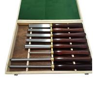 8 Piece Wood Turning Tools, HSS Lathe Chisel Set with Beech Handles, Brass Ferrules, High Speed Steel Blades and Wooden Case for The Beginner to Intermediate Wood Hobbyist