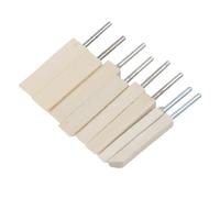 8-Piece Wool Felt Angle Head Set for Metal Buffing Shaping Wood Polishing and Plastic - Diameter with Grinding 12mm Plus Rotary Tools - 6mm for Grinders Compatible Felt Pads