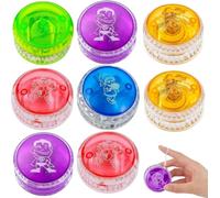 8 Piece Yoyo Set, Multi-Color Yo-Yo Collection, 8-Pack Yo-Yos for Skill Development, Party Entertainment, and Stress Relief Activities