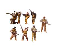 8 Pieces 1:64 of Soldiers From The Middle East, Models for Collectors, Hobbyists And Miniatures