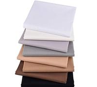 8 Pieces 46cm x 56cm Solid Colors Fat Quarters Fabric Bundles, Quilting Fabric for Sewing Crafting, 18" x 22"