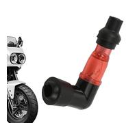 8 Pieces 90 Degree Resistor Plug Cap ABS Motorcycle Plug Cap High-Performance Motorcycle Sparks Plugs Boot Caps Supplies Universal For Motocross ATV Quad Scooter