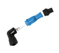 8 Pieces 90 Degree Resistor Plug Cap ABS Motorcycle Plug Cap High-Performance Motorcycle Sparks Plugs Boot Caps Supplies Universal For Motocross ATV Quad Scooter