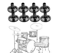 8 Pieces Accessories Flat Drum Rods, Replace Cymbal Sleeves, Accessories for Cymbal Holders Musical Instruments for Drum Enthusiasts