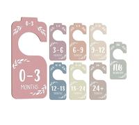 8 Pieces Baby Closet Size Dividers Clothing Rack Divider Gift Newborn to 24 Months Baby Closet Organizer for Babies Newborns
