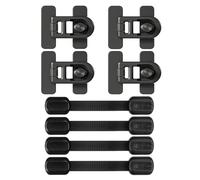 8 Pieces Black Refrigerator Cabinet Lock, Children's Cabinet Safety Lock, Refrigerator Door Safety Lock, Drawer Safety Device, Cabinet Protection Lock.