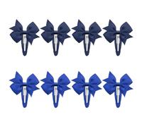 8 Pieces Bow Hair Clips, Blue Butterfly Hair Clips, Children'S Bow Hair Clips, Non-Slip Side Clips For Girls, Sweet Bangs Grabber, Cute Bow Hair Accessories