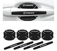 8 Pieces Car Door Handle Protectors, for Volvo S90 S60 XC60 XC40 V40 V60 S60 S80 XC90 S40 V70 XC70 V90 Carbon Fiber Car Door Handle Stickers, Car Door Cup Handle Paint Scratch Protector,A