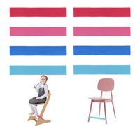 8 Pieces Chair Bands for Kids, 0.6mm Thickness Stretchy Chair Band, Good Elasticity Sensory Chair Bands, Colorful Chair Fidget Bands, Desks Stretch Foot Band, Flexible Seating Straps for ADHD Autism
