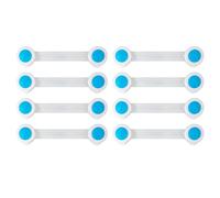 [8 Pieces] Children's Drawer Lock (3rd Generation) Soft Band Locks Child Safety Locks With Resistant Stickers