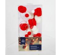 8 Pieces Christmas String Lights With 10 LEDs Each Red White Hats Decoration