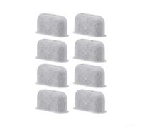 8 Pieces Coconut Shell Carbon Filters for NJ Coffee Machines - Water Filter Cartridges Remove Impurities & Scale - 50mm Compatible Spares Bulk Set