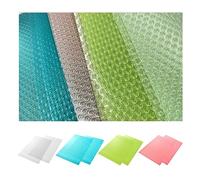 8 Pieces Cut to Size Fridge Mats, Non-Slip Kitchen Mats, Drawer Mats, Placemats, Multi-Purpose Mats, 4 Colors (45 X 29cm)