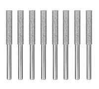 8 Pieces Diamond Chainsaw Sharpener Burr Grinding Stone File Chainsaw Sharpening Jig for Chain Saw, Jewelry, Stone, Wood (4.8mm)