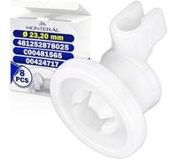 8 Pieces Dishwasher Wheels for Upper Basket Ø 23,20 mm with the Original Code 00424717 424717 for Bosch for Aeg for Siemens 481252878025 C00481565 for Whirlpool for Bauknecht - MONTERAL