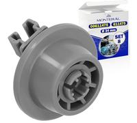 8 Pieces Dishwasher Wheels Lower Basket Ø 34 mm with the Original Code 00611475 611475 for Bosch for Siemens - MONTERAL