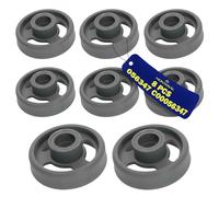 8 Pieces Dishwasher Wheels Lower Basket with the Original Code 056347 C00056347 for Indesit for Ariston - Warranty 10 Years - MONTERAL