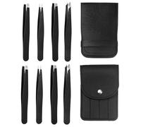 8 Pieces Eyebrow Tweezers, Stainless Steel Eyebrow Curlers, Eyelash Tools, Eyebrow Shaping Tools, Beauty Accessories