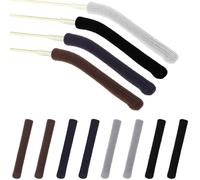 8 Pieces Eyeglass Ear Cushions, Soft Knitted Cotton Anti Slip Temple Pads Eyeglass Temple Tips Eyeglass Pads Behind The Ear Eyewear Retainer Glasses Arm Sleeve for Glasses Sunglasses 4 Colors