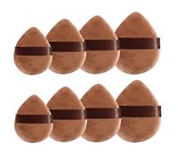 8 Pieces Face Soft Triangle Makeup Puff, 4 Sizes soft Makeup Sponge, Face Eye Contouring Washable Puffs, Washable Reusable Sponge for Loose Powder Foundation, Make Up Accessorie