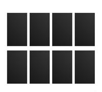 8 Pieces Fence Post Protector Strips, Waterproof Butyl Film Covers, For Square And Round Posts 3x3 To 4x4 Inch, Black Garden Guard Sleeves, For Easy