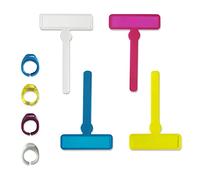 8 Pieces Finger Focus Highlighter, Guided Reading Strips Clear, Dyslexia Readers Tools, Colored Reading Trackers for ADHD Adults Teens Students, Classroom, Home School Supplies (A)