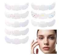 8 pieces Freckle tattoo,glitter freckles face tattoo,Artificial Freckle Makeup Stickers, Waterproof Flash Stickers, Women's Temporary Party Makeup Accessories