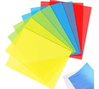 8 Pieces Gel Light Filter A4, Dyslexia Overlay, A4 Assorted Coloured Acetate Sheets for Visual Stress Relief, Dyslexia Aid Mastery Kit, 8 Colorful Overlays for Reading Assistance, Visual Stress Relief