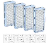 (8 Pieces) Guard S1 L1 Replacement HEPA Filters Compatible with Miele Guard S1/ L1, Compact C1 & C2/ Complete C2 & C3 S8340 Vacuum Cleaner, 4 HEPA Filter + 4 Airclean Exhaust Filter & Motor Protection