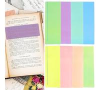 8 Pieces Guided Reading Strips, Marker Strips, Colored Reading Overlay Dyslexia Strips, Visual Stress Reduction, Dyslexia Reading Rules Reading Aid for Kids Students Teaching Tools