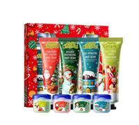 8 Pieces Hand & Lip Gift Set, Christmas Edition Hand Creams Lip Balm Sets, Nourishing and Repairing Dry Hands, Birthday Anniversary Holiday Gifts for Women