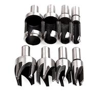 8 Pieces HSS Wood Plug Cutter Set, ASelected Tenon Cutter Drill Bits for Wood Set Trend Metric 6mm 10mm 13mm 16mm