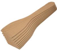 8 Pieces in Set Raclette Slider Wooden Spatula Extra Long 170mm