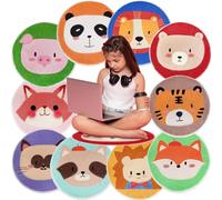 8 Pieces Kids Circular Seats 16 Inch Soft Warm Round Cushions for Classroom, Home and School, Story Time of Educational Learning Group Activities (10)