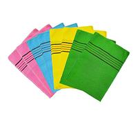 8 Pieces Korean Exfoliating Mitt Dual-Sided Exfoliating Cloth Korean Exfoliating Cloth Italy Towel for Removing Skin Callus Acne Breakout Clean Dry Skin Pores Cell(4 colors)