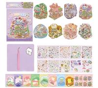 8 Pieces Large Size DIY 3D House Sticker Scenes 3D DIY Sticker Scenes To Create Your Own Mini Room Magic Dessert Workshop Scenes Adult Therapy Relieve Stress and Spend Time