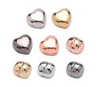8 Pieces Magnetic Pins, Metal Heart-Shaped Magnetic Buckle, Clothing Magnetic Buckle, Round Scarf Magnetic Buckle, Multi-Function Magnetic Buckle