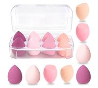 8 Pieces Makeup Blender Sponge, Make Up Sponges, 3 Shapes Beauty Sponge for Wet Foundation & Dry Foundation, Makeup Sponge Set for Powder Foundation, Concealer & BB Cream