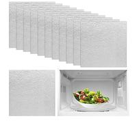 8 Pieces Microwave Oven Mica Plate, 130 x 130 mm Microwave Waveguide Cover Replacement, Universal Mica Wave Guide Plates Sheet, Heat Insulation Microwave Oven Parts for Kitchen, Cut to Size