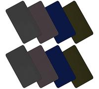 8 Pieces Nylon Repair Patch Self-Adhesive Nylon Patch Waterproof Lightweight Repair Patch for Clothing Down Jacket Tent Cloth Bag (Dark Gray, Brown, Army Green, Dark Blue)