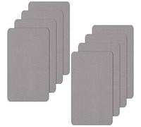8 Pieces Nylon Repair Patch Self-Adhesive Nylon Patch Waterproof Lightweight Repair Patch for Clothing Down Jacket Tent Cloth Bag (Gray)