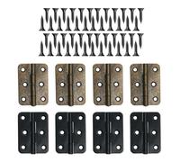 8 Pieces of Cabinet Door Hinges, 48 Screws, Folding Furniture Hinges, Cabinet Door Hinges, Folding Door Hinges, Wooden Door Hinges