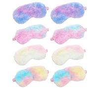 8 Pieces of Colorful Eye Masks, Plush Children's Sleep Eye Masks, Protect Children's Sleep, Suitable for Naps, Travel and Other Occasions, Ideal Gifts for Family and Friends.