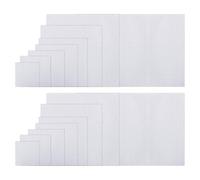 8 Pieces of Cross-Stitch Fabrics, White Fabrics, Embroidery Fabrics, Cross-Stitch Accessories, Multi-Size Cross-Stitch Fabrics